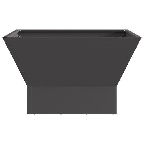 Fyrfadslys Fyr Firkantet Sort 60x60x35 cm Stål