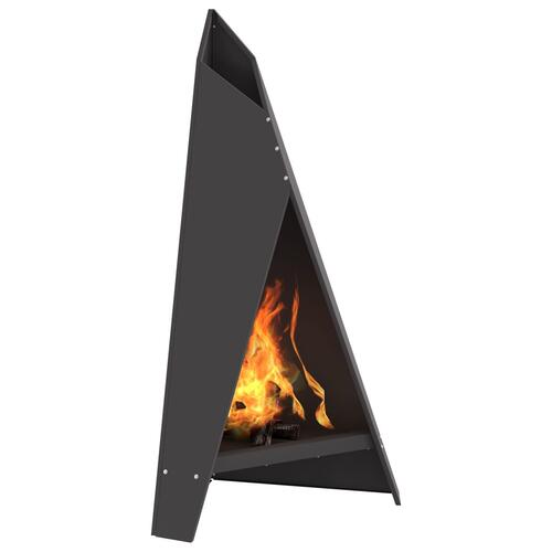 Bålsted Pyramid 58x36x100 cm Vejrbestandig Stål