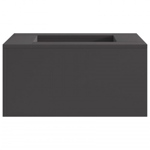 Fyrsted Firkantet Sort 60x60x30 cm Stål