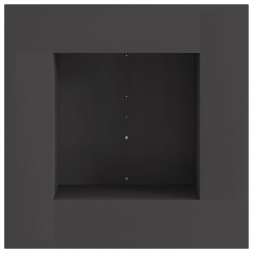 Fyrsted Firkantet Sort 60x60x30 cm Stål