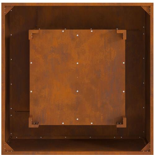 Ildsted Fyrkantet 80x80x40 cm Vejrbestændigt Stål