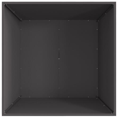 Fyrfadslys Firkantet Sort 80x80x40 cm Stål