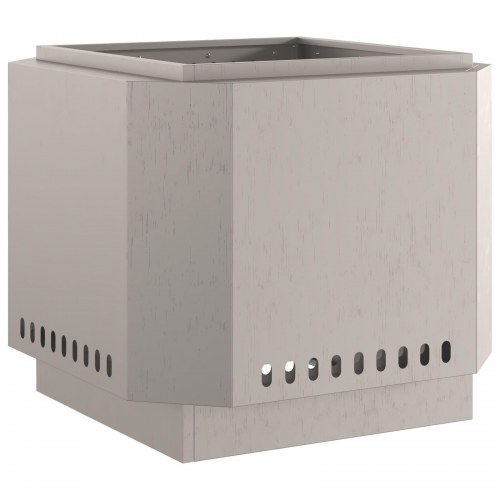 Røgfri ildsted 58x58x51 cm i vejrbestandigt stål