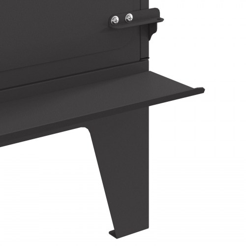 Campingkamin med skorsten Sort 35x50x60 cm Stål