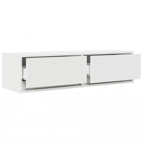 TV-bord Hvid 100x31x25,5 cm Konstrueret træ