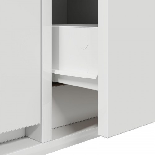 TV-bord Hvid 100x31x25,5 cm Konstrueret træ