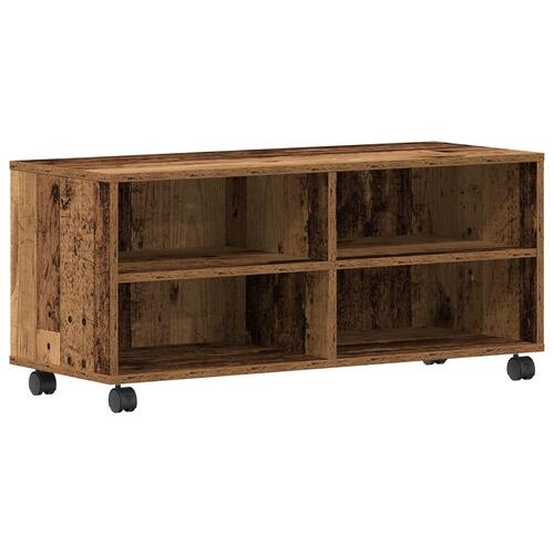 TV-skab Gamle Træ 90x35x35 cm Konstrueret Træ