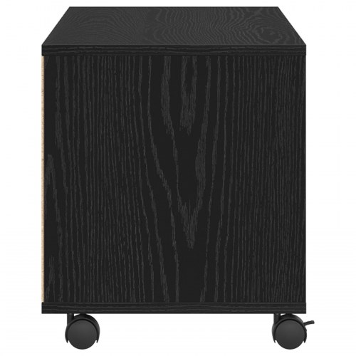TV Skab Sort 90x35x35 cm Konstrueret træ