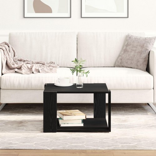 Kaffebord Sort Eg 85x55x31 cm Lavet af Træ