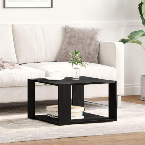 Kaffebord Sort Eg 85x55x31 cm Lavet af Træ