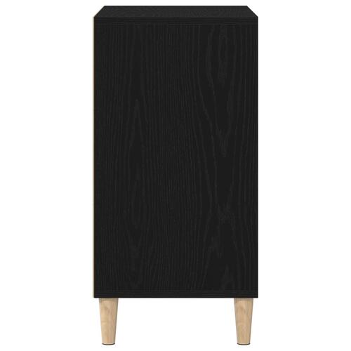Skænk Sort Eg 57x35x70 cm Bygget i Træ