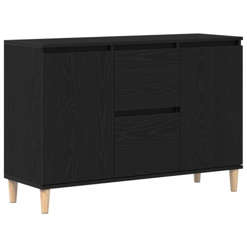 Sideboard Sort Eg 101x35x60 cm Lavet af Træ