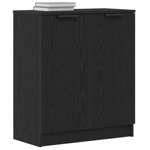 Skab Sort Eg 60x30x70 cm Konstrueret Træ