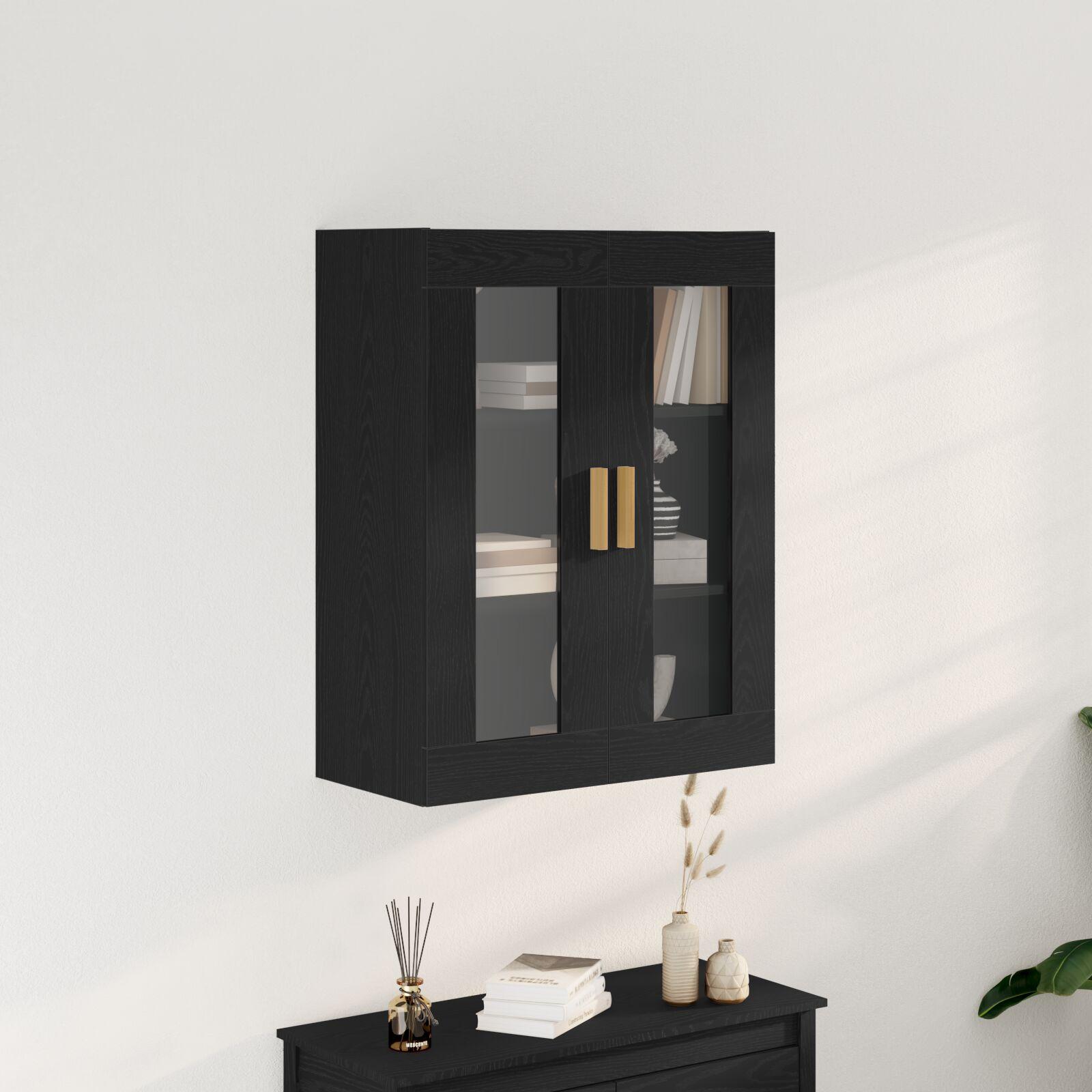 Vægskab Sort eg 69.5 x 34 x 90 cm