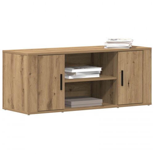 TV-bænk Artisan Eg 100x35x40 cm Konstrueret træ
