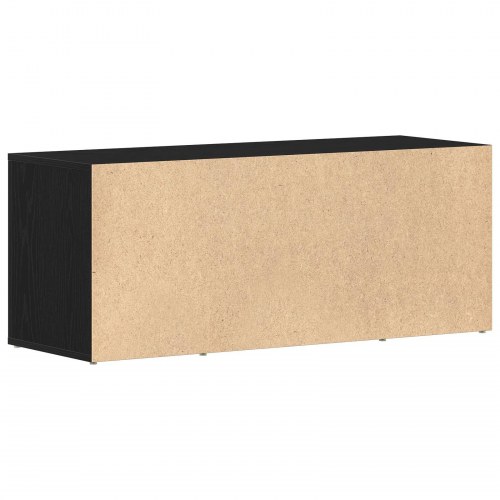 TV Skab Sort Eg 100x35x40 cm Konstrueret Træ