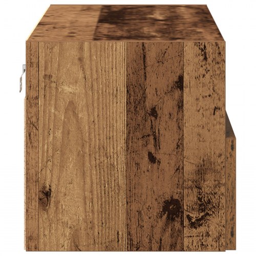 TV vægskabe 2 stk Gamle træ 100x30x30 cm Konstrueret træ