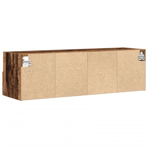 TV vægskabe 2 stk Gamle træ 100x30x30 cm Konstrueret træ