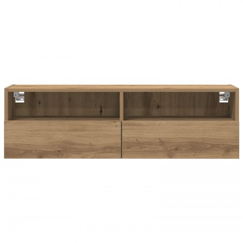 TV Vægskabe 2 stk Artisan Eg 100x30x30 cm Konstrueret træ