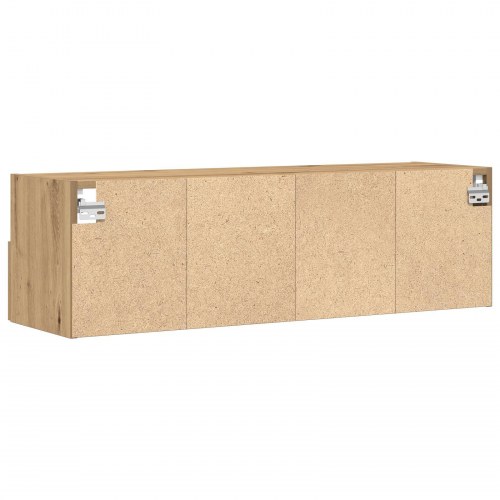 TV Vægskabe 2 stk Artisan Eg 100x30x30 cm Konstrueret træ