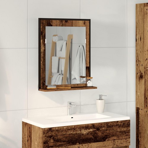 Speil Artisan Eik 50 X 12 X 60 Cm Glass Og Konstruert Tre