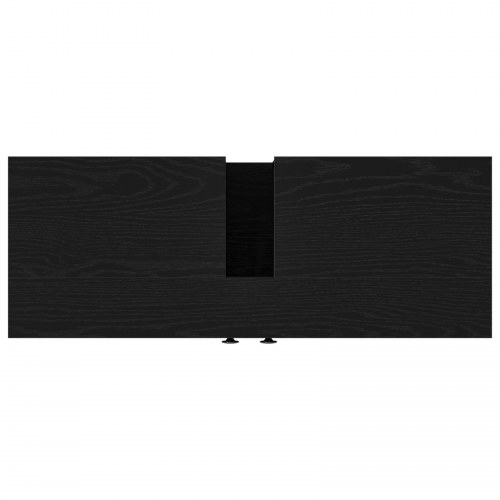 Badeværelsesskabe Sort Eg 80x30x60 cm Konstrueret Træ
