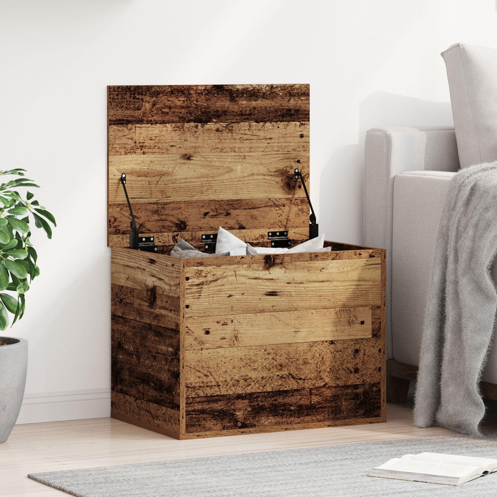 Opbevaringskasse Gammelt træ 60 x 42 x 46 cm Konstrueret træ