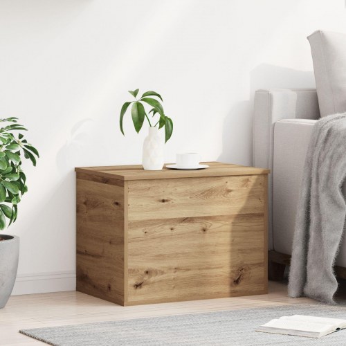 Opbevaringsboks med Låg Artisan Eg 60x42x46 cm Konstrueret Træ