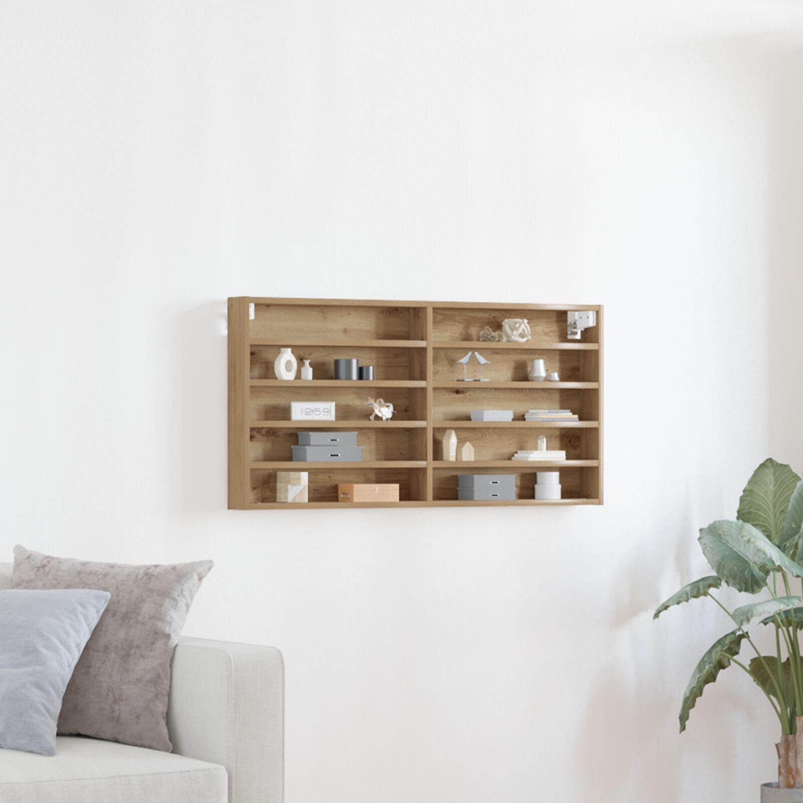 Display Skab Artisan Egetræ 100 x 8,5 x 50 cm Konstrueret træ