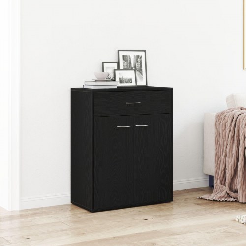 Skab Sort Eg 60x30x75 cm - lavet af træ