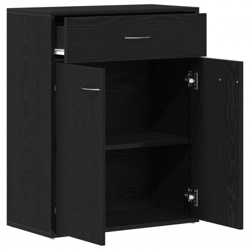 Skab Sort Eg 60x30x75 cm - lavet af træ