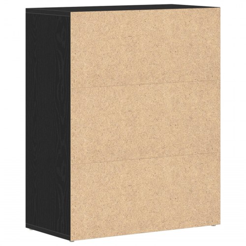Skab Sort Eg 60x30x75 cm - lavet af træ