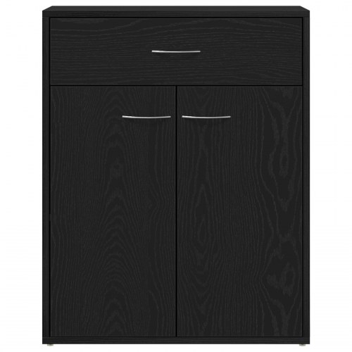 Skab Sort Eg 60x30x75 cm - lavet af træ