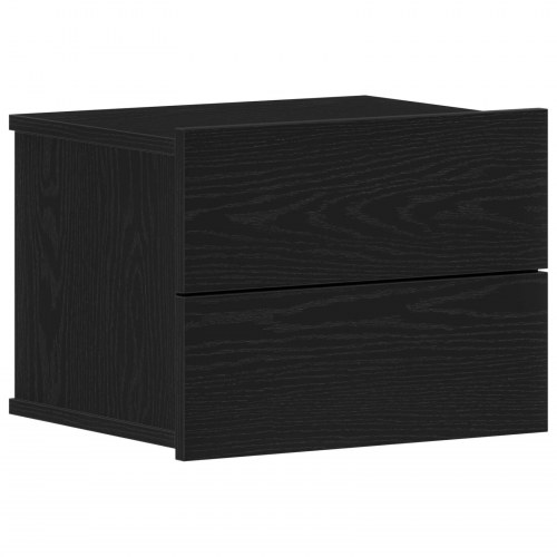 Sengebord Sort Eg 40x30x30 cm Lavet af træ