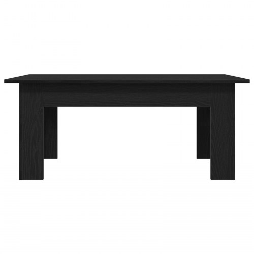 Sofabord i sort egetræ 100x60x42 cm lavet af konstrueret træ