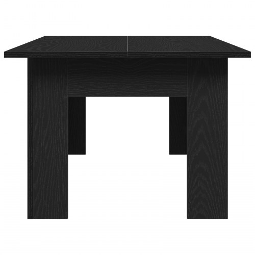 Sofabord i sort egetræ 100x60x42 cm lavet af konstrueret træ