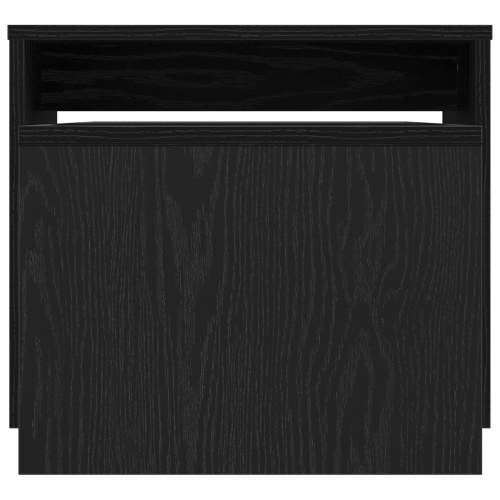 Sæt af borde Sort eg 100x48x40 cm Ingeniørtræ