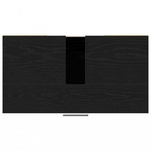 Badeværelsesskab Sort Eg 60x32x54 cm Konstrueret Træ