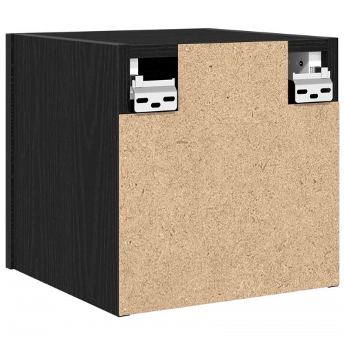 Væghængt TV-Kabinet i Sort Eg 30,5x30x30 cm
