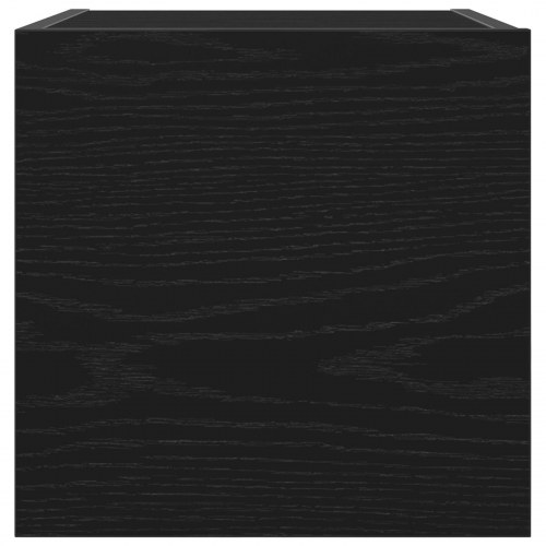 Væghængt TV-Kabinet i Sort Eg 30,5x30x30 cm