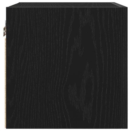 Væghængt TV-Kabinet i Sort Eg 30,5x30x30 cm