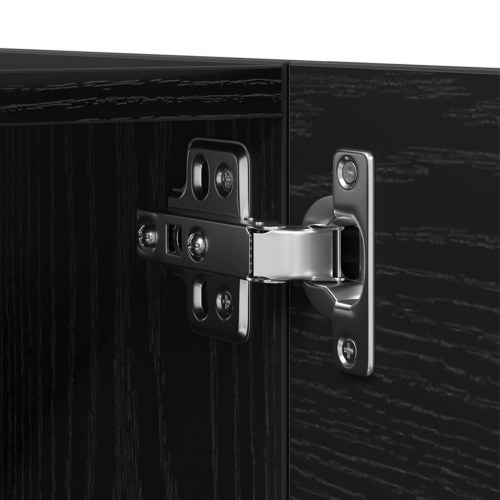 Væghængt TV-Kabinet i Sort Eg 30,5x30x30 cm