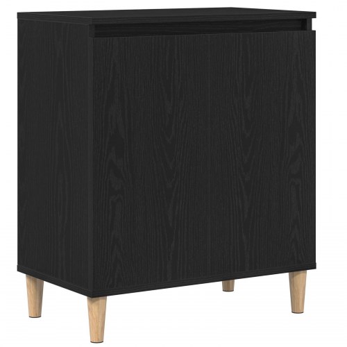 Skab Sort Eg 60x35x70 cm Konstrueret Træ