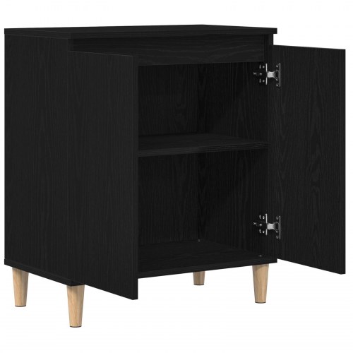 Skab Sort Eg 60x35x70 cm Konstrueret Træ