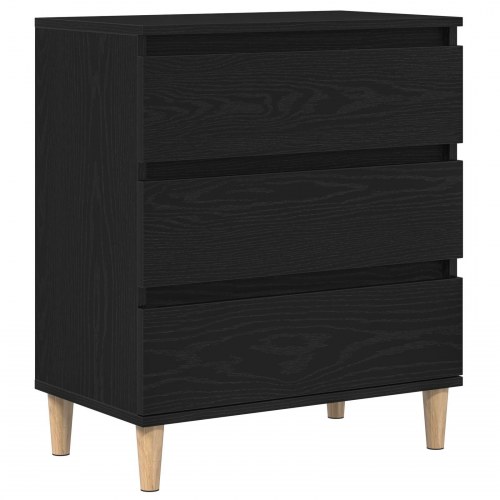 Sideboard Sort Eg 60x35x70 cm Konstrueret Træ