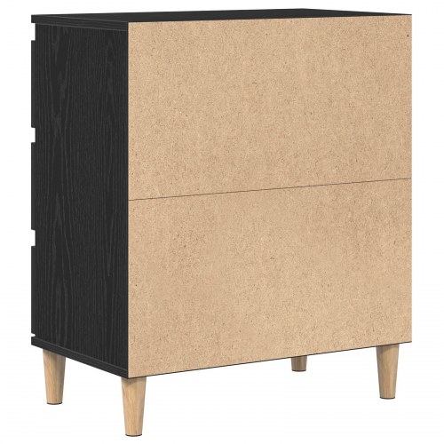 Sideboard Sort Eg 60x35x70 cm Konstrueret Træ