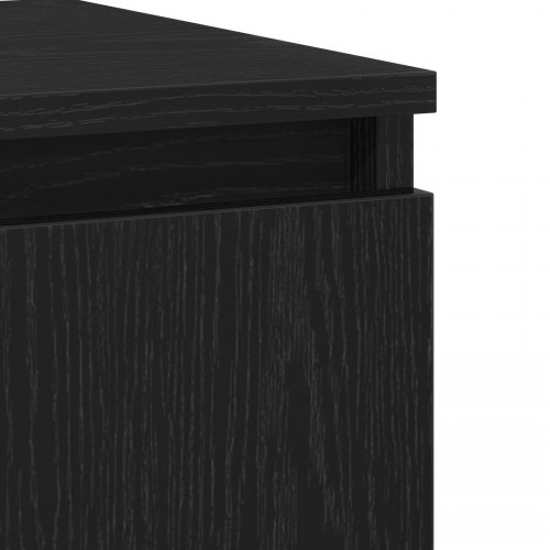 Sideboard Sort Eg 60x35x70 cm Konstrueret Træ