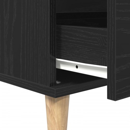 Sideboard Sort Eg 60x35x70 cm Konstrueret Træ