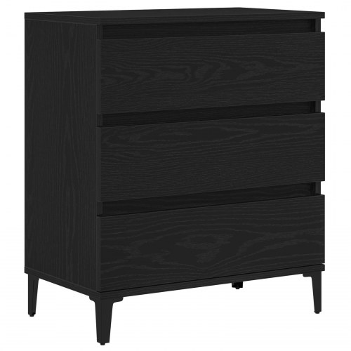Skab Sort Eg 60x35x70 cm Konstrueret Træ