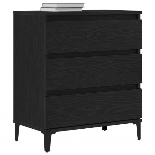 Skab Sort Eg 60x35x70 cm Konstrueret Træ